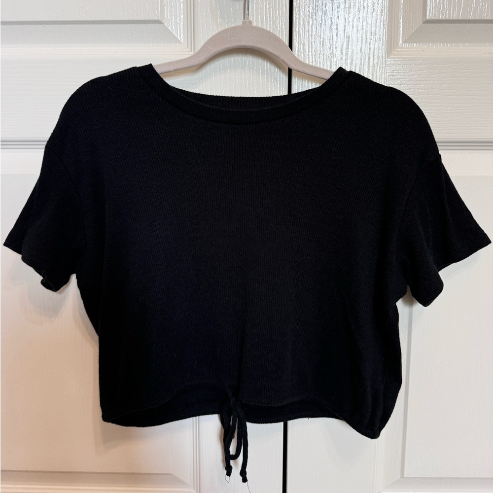 American Eagle Black Basic Top With Adjustable Ci… - image 4